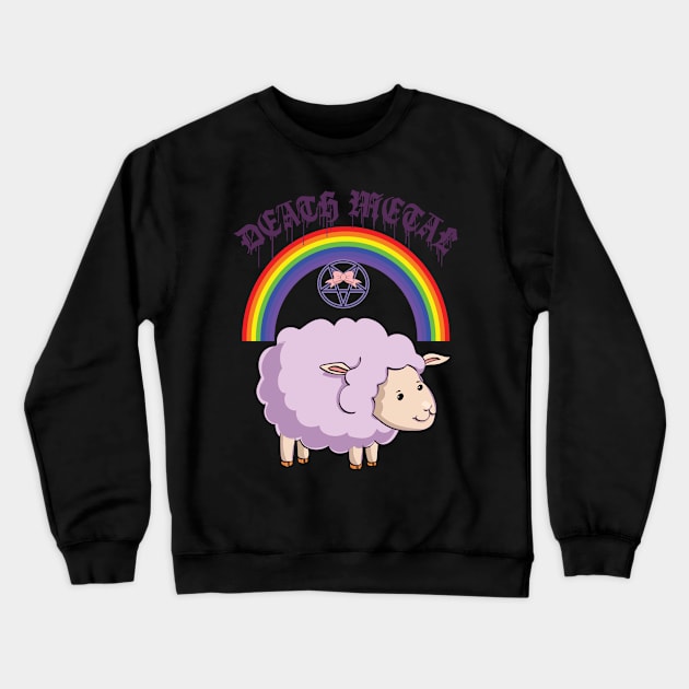 pinky de*th metal Crewneck Sweatshirt by svksesmatamv